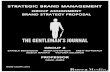 Brand Strategy Proposal – The Gentleman's Journal