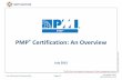 PMP Certification   An Overview