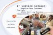 ITIM Service Catalog External Presentation