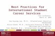 International Student Career Services