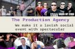 For ultimate sound, lighting and audio visuals in events -The Production Agency