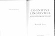 Cognitive Linguistic David Lee