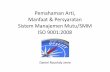 Pemahaman Arti, Manfaat & Persyaratan Sistem Manajemen Mutu ISO 9001-2008