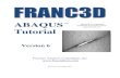 Franc3D V6 Abaqus Tutorial