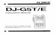 DJ-G5 Instruction Manual