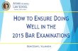 2015 Doing Well in Bar Exams