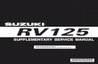 Suzuki Rv125 k7 Supp Manual