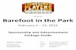 Barefoot in the Park - Advertisements and Sponsorships - Flowertown Players - Summerville, SC