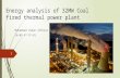 Energy Analysis of 32MW Coal Fired Thermal Power