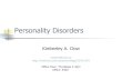 (Psychology) Personality Disorders