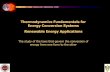 Thermodynamics Fundamentals for Energy Conversion Systems Sunum 60 Pages