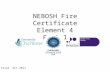 Nebosh Fire Certificate Element 4 Part 1 Issue Oct 2011
