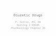 Diuretic Drugs phm