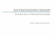 Lec 1 - Introduction to Entrepreneurship