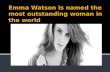 Emma Watson is Named the Most Outstanding Woman