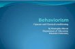 Lecture 8 Behaviourism Learning
