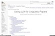 Wiki Lyx Org LyX LinguistLyX