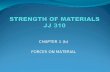 JJ310 STRENGTH OF MATERIAL Chapter 1(b)Forces on Material