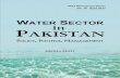 Water Sector in Pakistan - Policy Politics Management