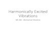 Harmonically Excited Vibrations