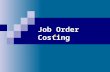 1611 Job Order Costing