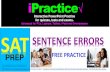 iPractice for SAT SENTENCE ERRORS - Interactive PPT Test Prep