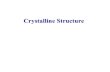 8 Structure of Materials-crystal Structure
