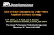 Use of NMR Imaging to Determine Asphalt Surface Energy