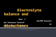 Electrolyte Balance And