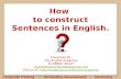 How to Construct Sentences