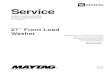 16026186 Maytag 27 Inch Front Load Washer (6700) Service Manual