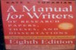A Manual for Writers of Research Papers, Theses, And Dissertations _8th Ed