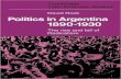 [David Rock] Politics in Argentina, 1890-1930