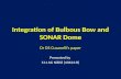 Integration of Bulbous Bow and SONAR Dome.pptx