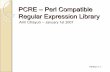 PCRE - Perl Compatible Regular Expression Library