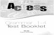 Access Grammar 1 4 Test Booklet