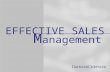 Efective Sales Management