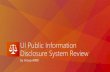 Universitas Indonesia Public Information Disclosure System Review and Design