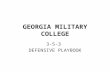 Georgia Military 3-5-3 Defense[1]