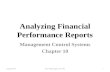 Ch 10 Analyzing Financial Performance Reports
