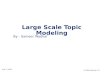 Large Scale Topic Modeling
