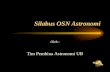 Silabus OSN Astronomi