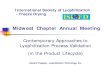 ILFD Lyophilization Process Validation 04-14-10 One Slide Pe