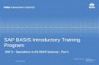 SAP BASIS Introductory Training Program - Day 2