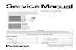 Panasonic CS-W7DKR CS-W9DKR CS-W7DKR Series Service Manual Repair Guide