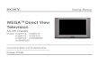 7581114 Sony Chassis AA2W TV Wega Training Manual