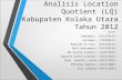 Analisis Location Quotient (LQ) Kabupaten Kolaka