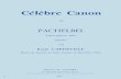 8977909 Pachelbel Canon in D Re Piano Transcription Score Sheet