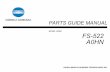 Konica FS 522 Parts Manual
