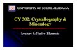 Mineralogy & Crystallography
